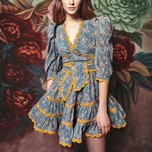 Nwt- Celia B MAGUAY DRESS CORDUROY size large.